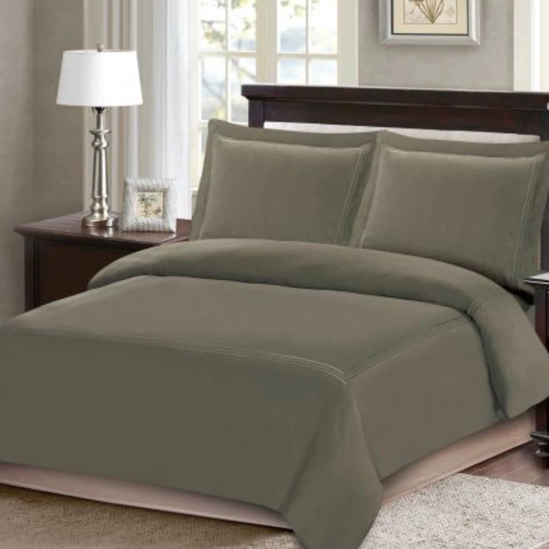 ARMN Nature Soft King Duvet Cover Set – Brown, 4 Pieces