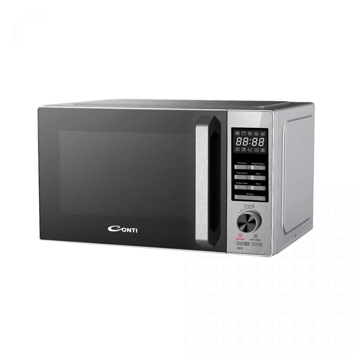 Conti 1450W 32L Microwave Oven, 8 Preset Menus, Silver MW5532-S