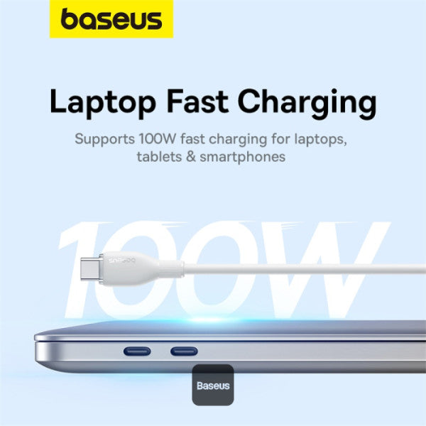 Baseus Pudding Series Fast Charging Cable Type-C to Type-C 100W 5A 1.2m