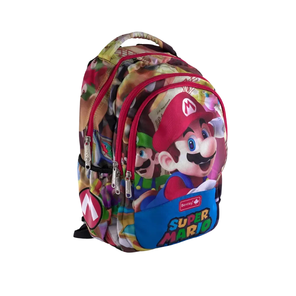 Bentley Super Mario 3 Zippers Backpack