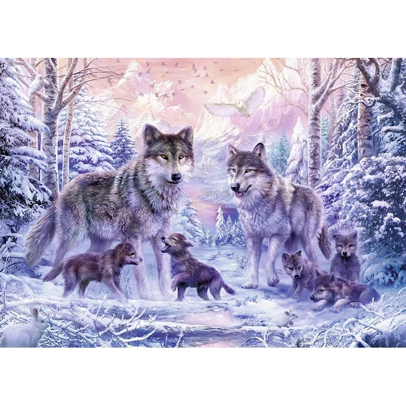 Ravensburger Arctic Wolves 1000 Piece Puzzle