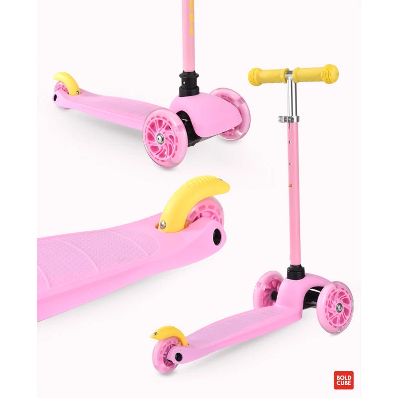 Bold Cube Teeny Three-Wheel Scooter for Kids – Pink