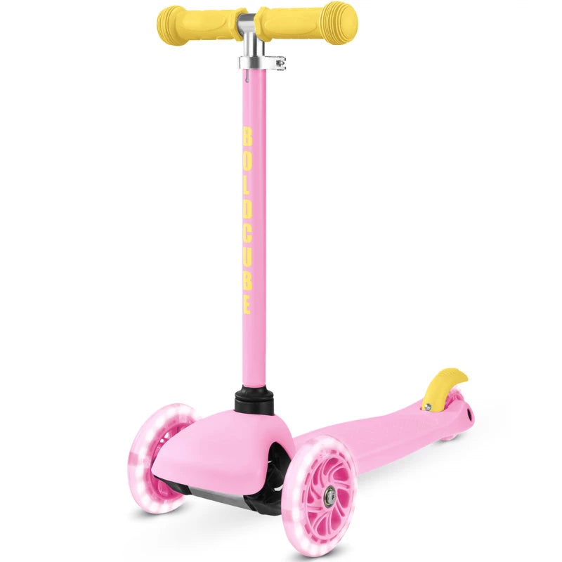 Bold Cube Teeny Three-Wheel Scooter for Kids – Pink