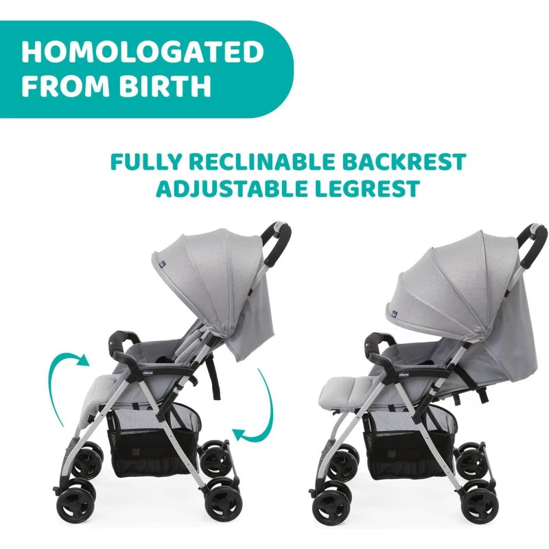 عربة Chicco Ohlala 3 – خفيفة الوزن وقابلة للطي للأطفال