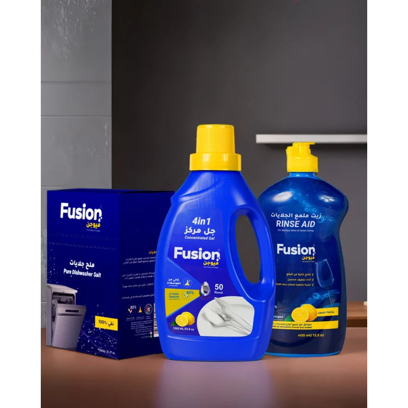 Fusion Complete – Dishwasher Care Pack with Gel & Salt