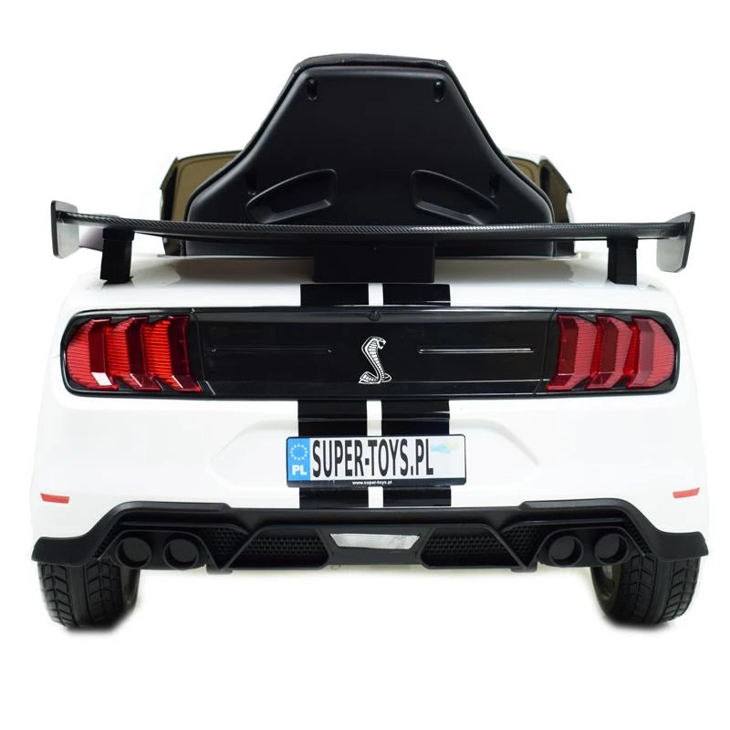 Ford Mustang Shelby GT500 Kids Ride-On Car – 12V White