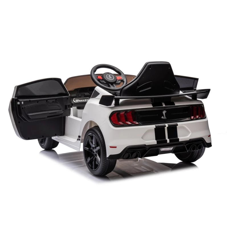 Ford Mustang Shelby GT500 Kids Ride-On Car – 12V White