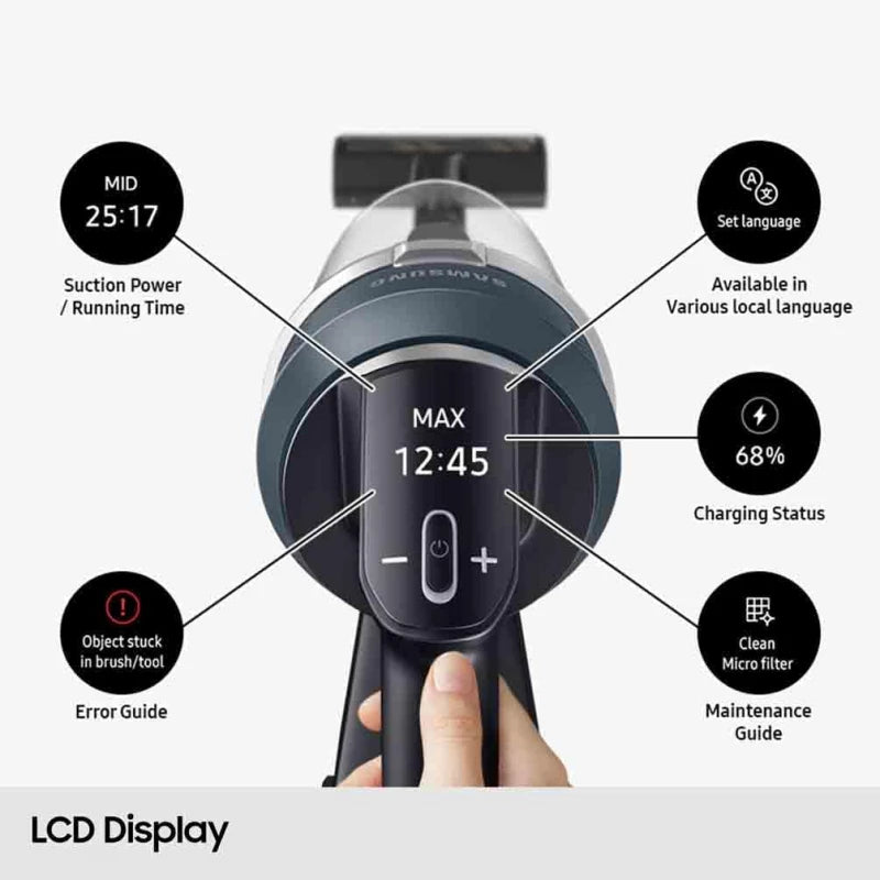 Samsung Jet 95 Pro Cordless Vacuum Cleaner 210W - 60 Min Runtime with Pet Tool