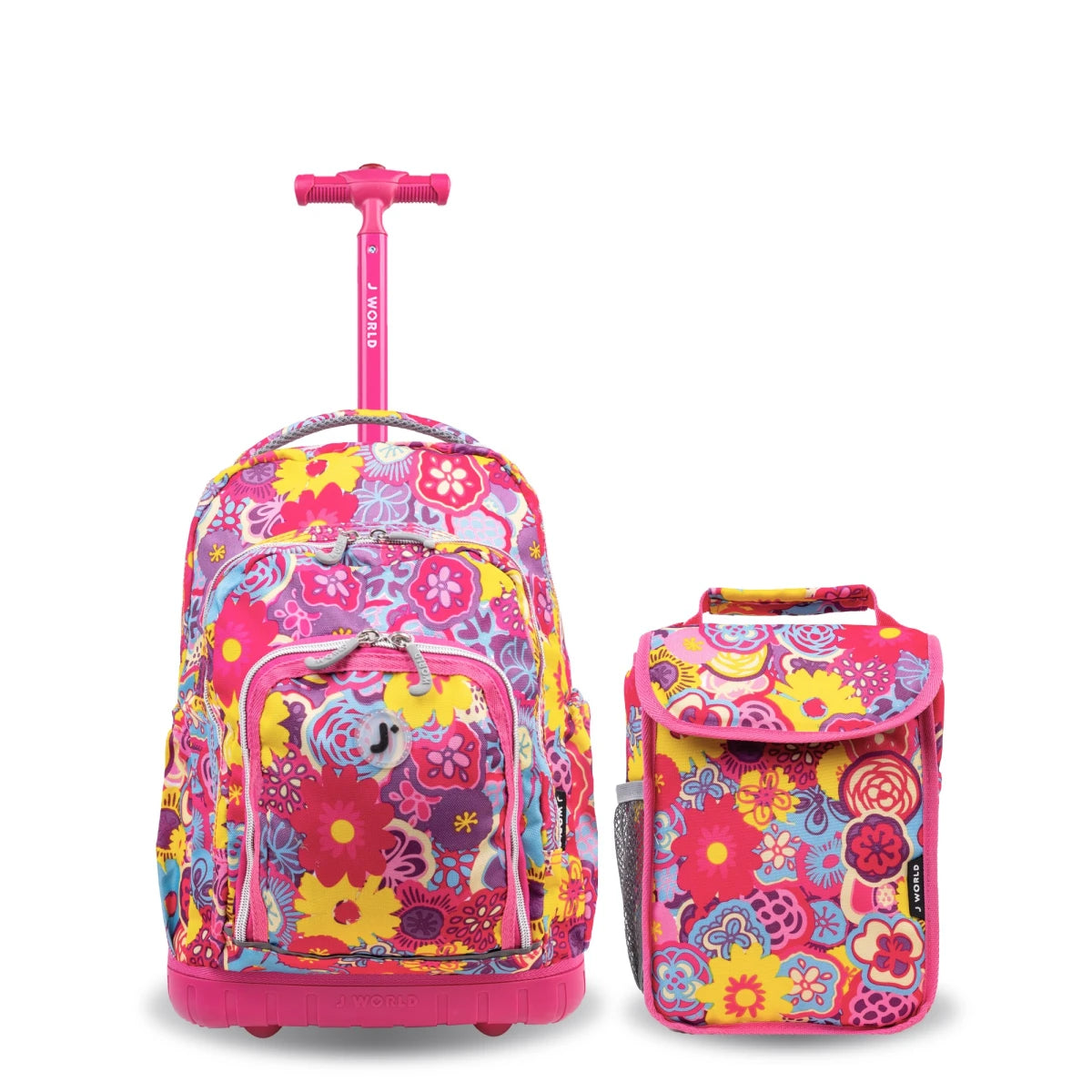 J World Lollipop Rolling Backpack Poppy Pansy