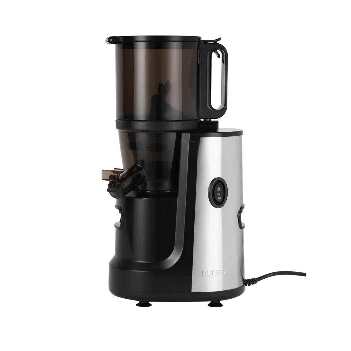 Geepas 1.0L Slow Juicer, 140mm Feeding Tube, Copper Motor, Black GSJ44019UK