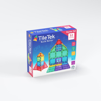 TileTek Magnetic Tiles Starter Pack, 32 Pieces, Ages 3+