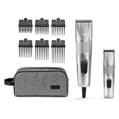 BaByliss Clipper and Mini Trimmer Gift Set 7755PSDE - Steel Edition