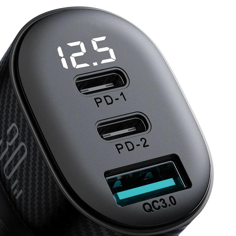 Joyroom 2A1C 30W Car Charger Fast & Efficient Charging  - Black