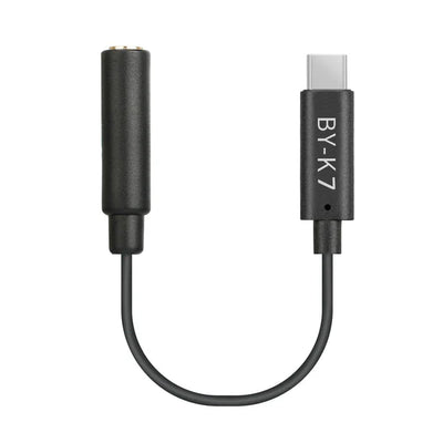 BOYA BY-K7 Audio Adapter 3.5mm to USB-C for DJI OSMO Action