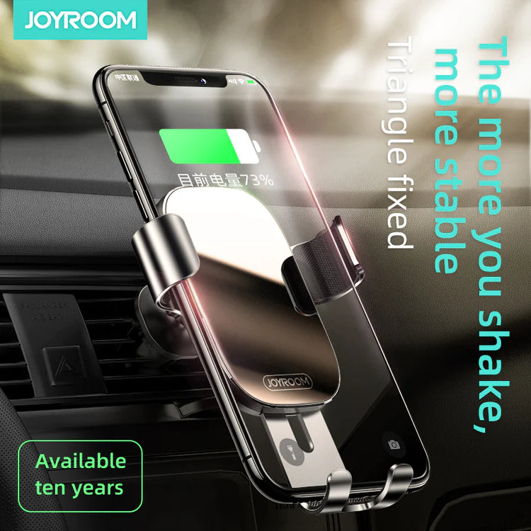 Joyroom Guangying Phone Holder Secure Car Mount with 360° Rotation - Black