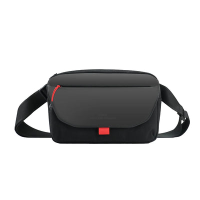 WIWU Warriors Crossbody Bag, CORDURA 500D Nylon Shoulder Bag with Retractable Data Cable