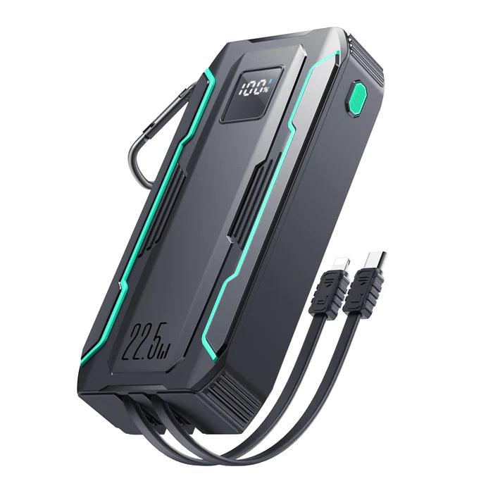 Joyroom 22.5W Power Bank with Dual Cables 10000mAh - Black