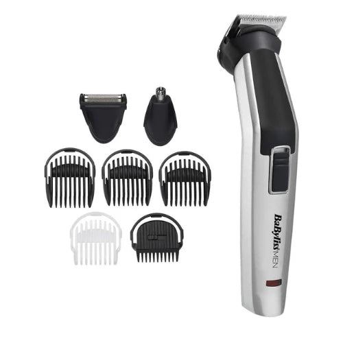 BaByliss Multi Trimmer 8 In 1 MT726SDE - Titanium Cordless Grooming Kit