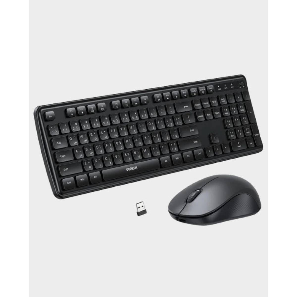 UGREEN MK331 Wireless Keyboard and Mouse Combo - Black