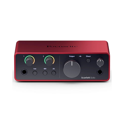 Focusrite Scarlett Solo 4th Gen - Studio-Quality Audio Interface