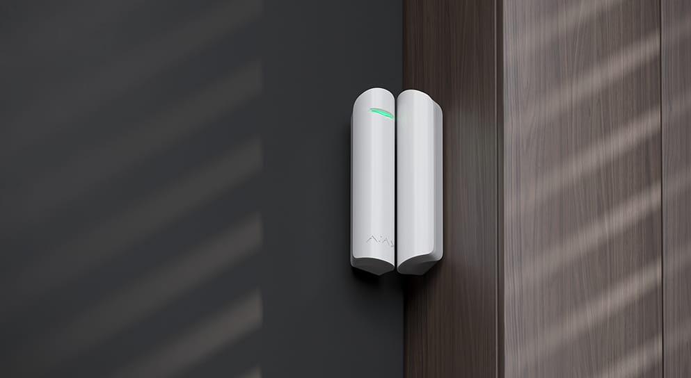 Ajax DoorProtect Wireless Magnetic Opening Detector that Notifies of a Broken Door or Window White