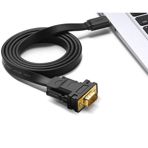 UGREEN USB 2.0 to DB9 RS-232 Adapter Flat Cable