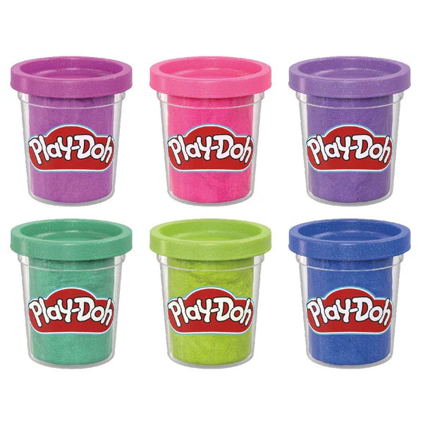 Hasbro Play-Doh Sparkle Collection - 6 Shimmering Cans