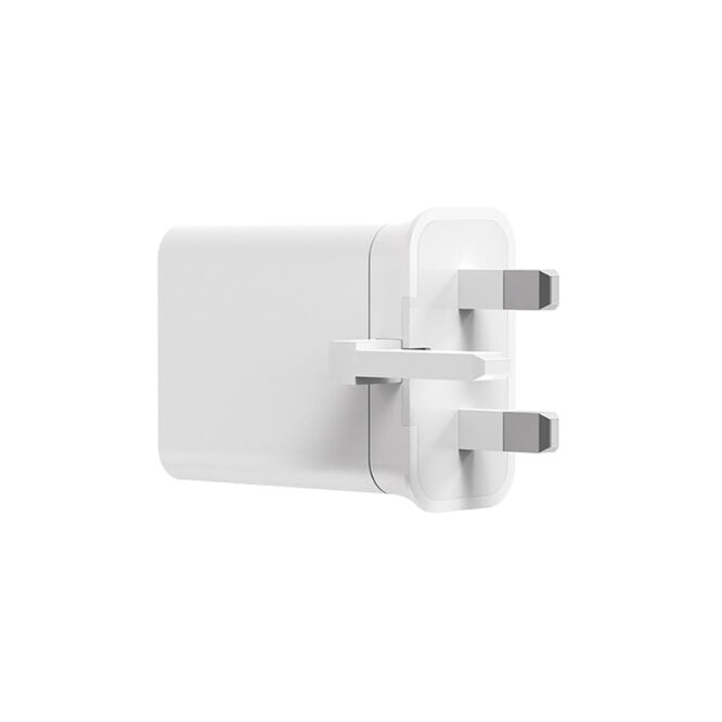 WiWU Dual USB Quick Wall Charger 20W Fast Charging For Smart Phone - White