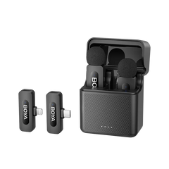 BOYA BY-V3 Combo 2.4GHz Dual-Channel Wireless Microphone | 36H Battery | 100m Range