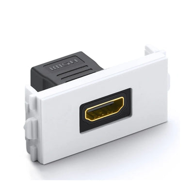 لوحة مقابس HDMI من UGREEN – أبيض، مزدوجة HDMI 1.4