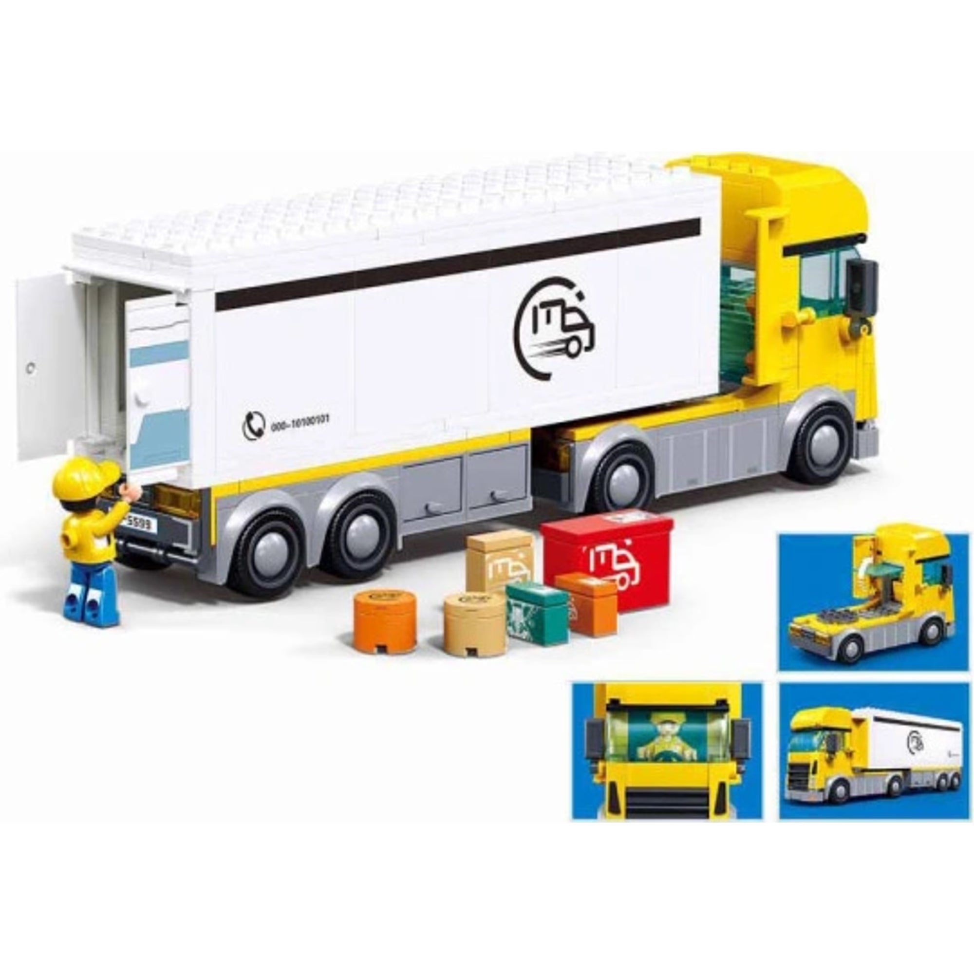 Sluban B1289 Truck Building Blocks Set