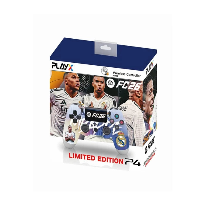 PlayX Hero Pro EA FC 26 Real Madrid Limited Edition PS4 Wireless Controller