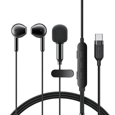 ACEFAST L12 USB-C Semi In-Ear Karaoke Wired Earphones – Built-In Mic | Live Streaming | 4 Audio Modes | Low Latency
