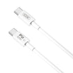 كابل XO NB-Q190A PD 60W USB-C × USB-C – أبيض 1 متر
