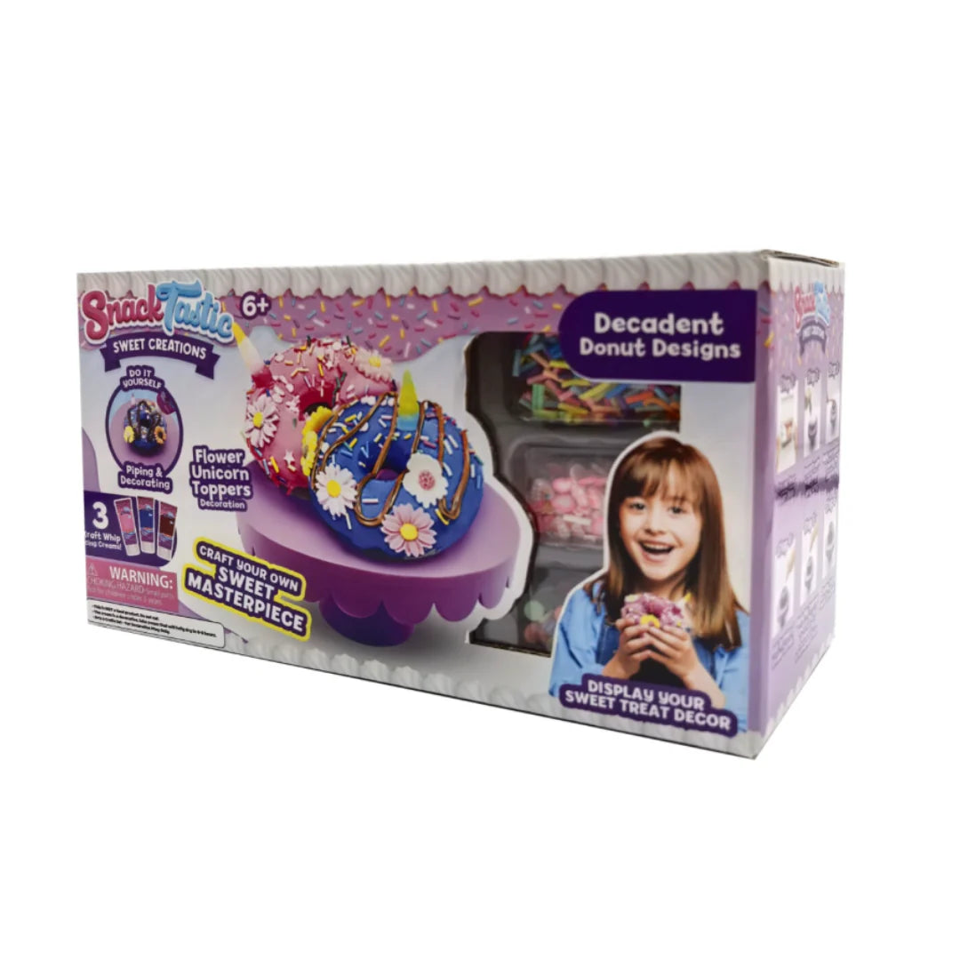 Snack Tastic Donuts Design DIY Decorating Kit for Kids Ages 6+ | Creative Activity Toy