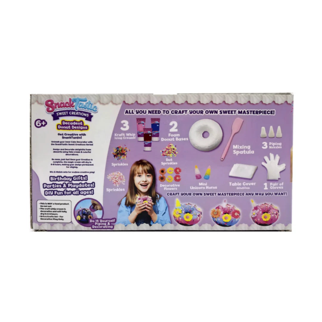 Snack Tastic Donuts Design DIY Decorating Kit for Kids Ages 6+ | Creative Activity Toy
