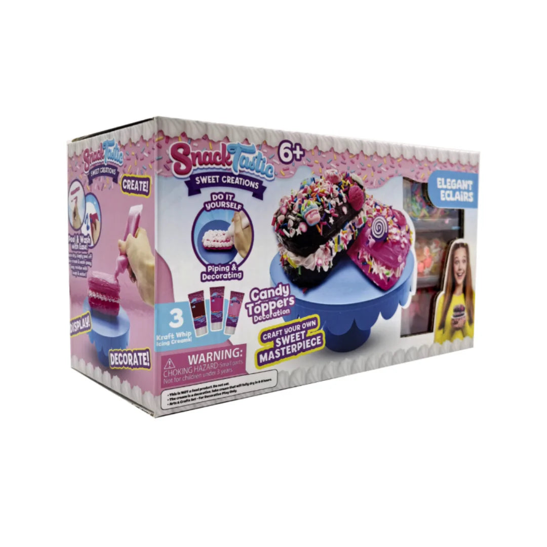 Snack Tastic Elegant Éclair Design - DIY Decorating Kit for Kids Ages 6+