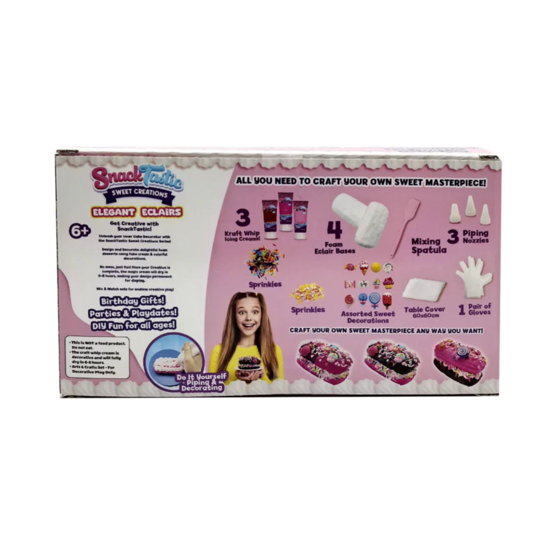 Snack Tastic Elegant Éclair Design - DIY Decorating Kit for Kids Ages 6+