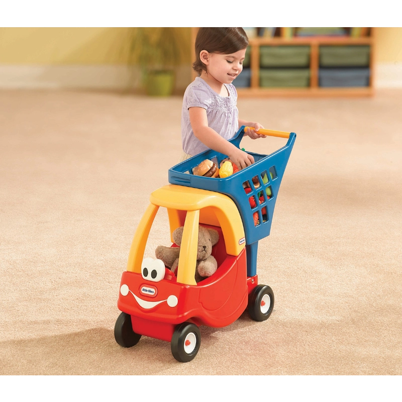 Little Tikes Cozy Coupe Shopping Cart – Kids Pretend Play Grocery Cart