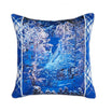 ARMN Azure Embroidered Cushion Cover – Dark Blue & White