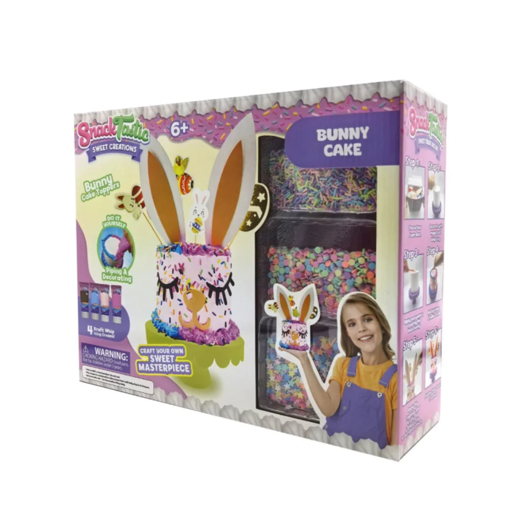 Snack Tastic Easter Bunny Cake Decorating Kit for Kids Ages 6+