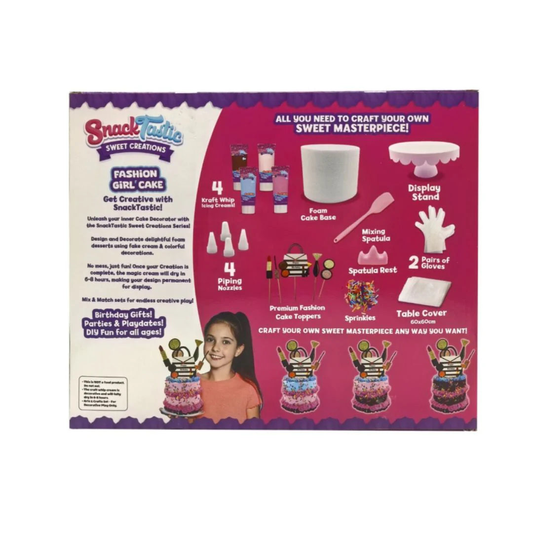 SNACK TASTIC FABULOUS FASHION CAKE, Ages 6+
