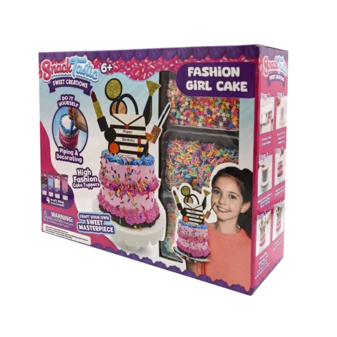 SNACK TASTIC FABULOUS FASHION CAKE, Ages 6+