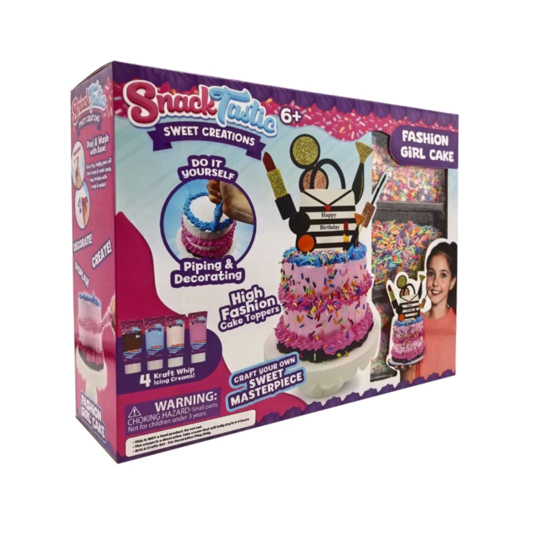 SNACK TASTIC FABULOUS FASHION CAKE, Ages 6+