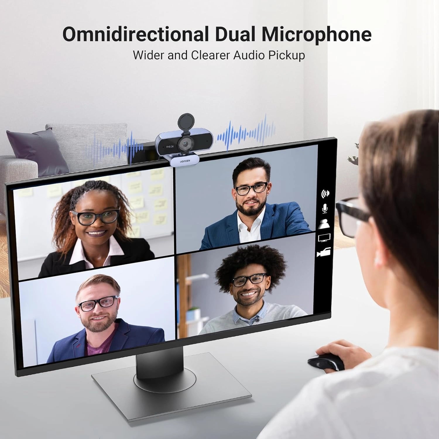 UGREEN USB Full HD Webcam – CM717 - 25442