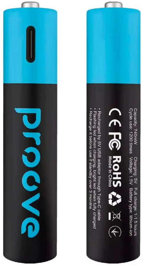 Proove Rechargeable Batteries Compact Energy AAA