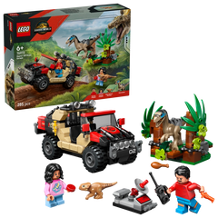 LEGO Jurassic World Raptor Off-Road Escape – 285 Pieces | Set 76972