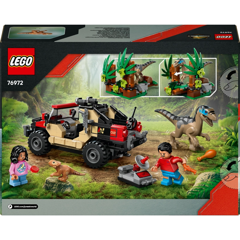 LEGO Jurassic World Raptor Off-Road Escape – 285 Pieces | Set 76972