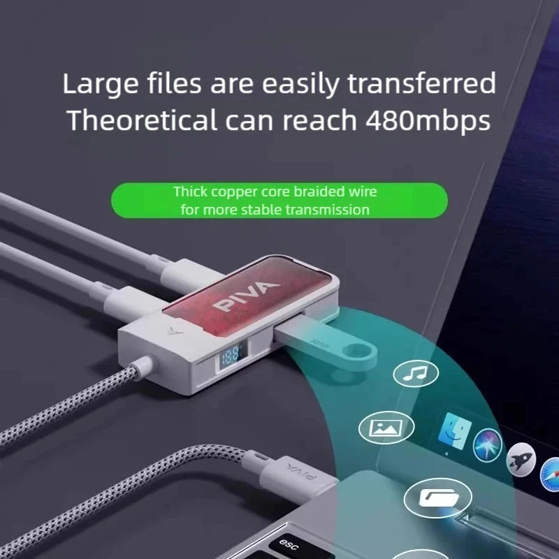 PIVA G41 4-in-1 Type-C Game Adapter