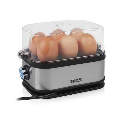 Princess  Egg Boiler - Stainless Steel Cook 1-6 Eggs Perfectly